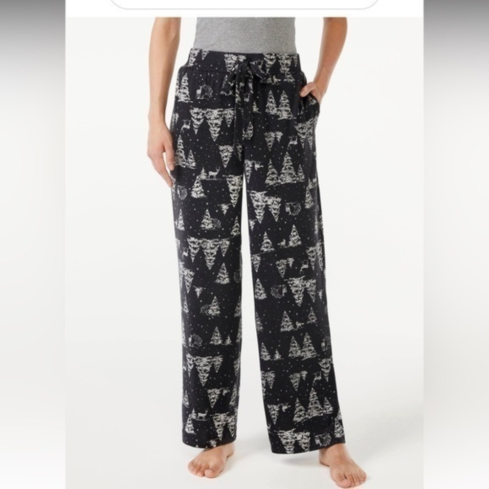 Joyspun PJ bottoms Christmas lounge pants NWT pockets drawstring